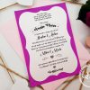 Invitatie Botez Roz Fuchsia