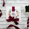 Invitatie nunta Flora - marsala