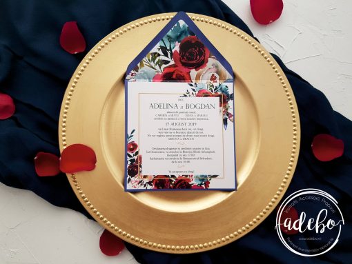 Invitatie nunta Navy 3