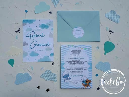 Invitatie botez Strumfi 1