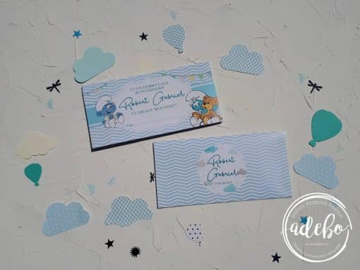 Invitatie botez Strumfi 3
