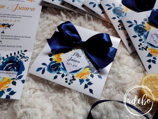 Invitatie nunta Navy Lemon 1