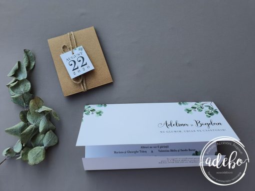 Invitatie nunta Kraft Eucalypt - imagine 3