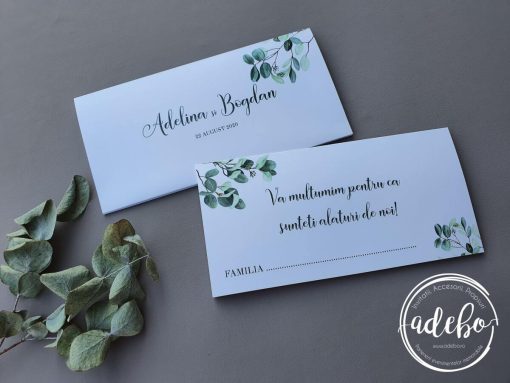 Invitatie nunta Kraft Eucalypt - imagine 7