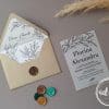 Invitatie nunta carton translucid