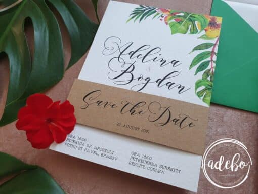 Invitatie nunta Tropicalia - imagine 5