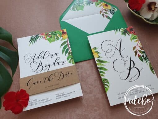 Invitatie nunta Tropicalia - imagine 3