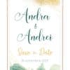 Invitatie nunta digitala - Verde smarald