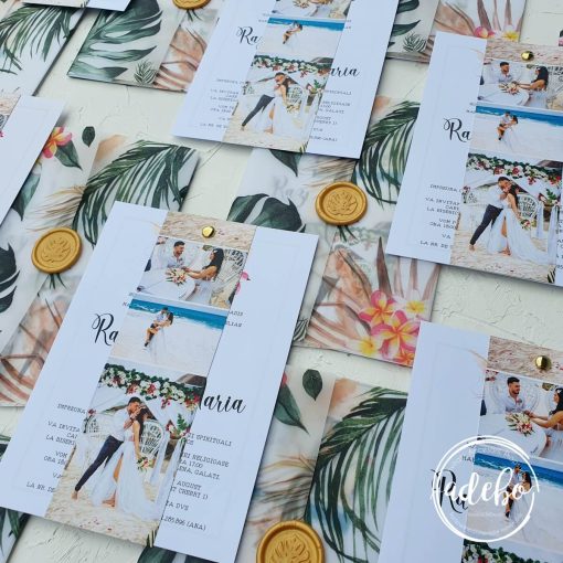 Invitatie de nunta Exotic 1