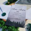 Invitatie de nunta Misty Forest