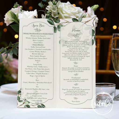 Meniu nunta tematica Eucalipt 1