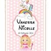 Invitatie digitala video Unicorn si printesa