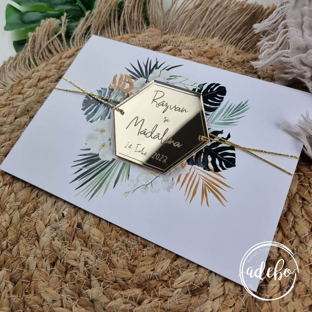 Invitatie de nunta Tropicala 1