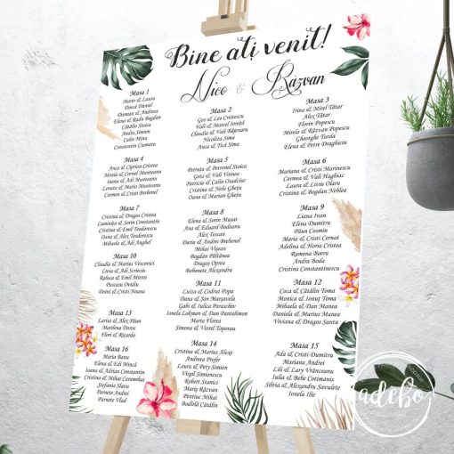Lista invitati Exotic Monstera