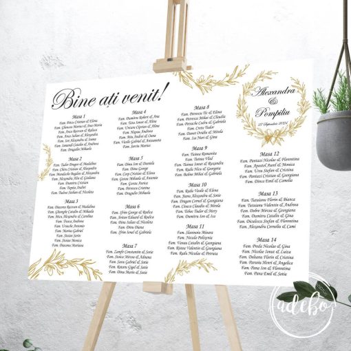 Lista invitati monograma