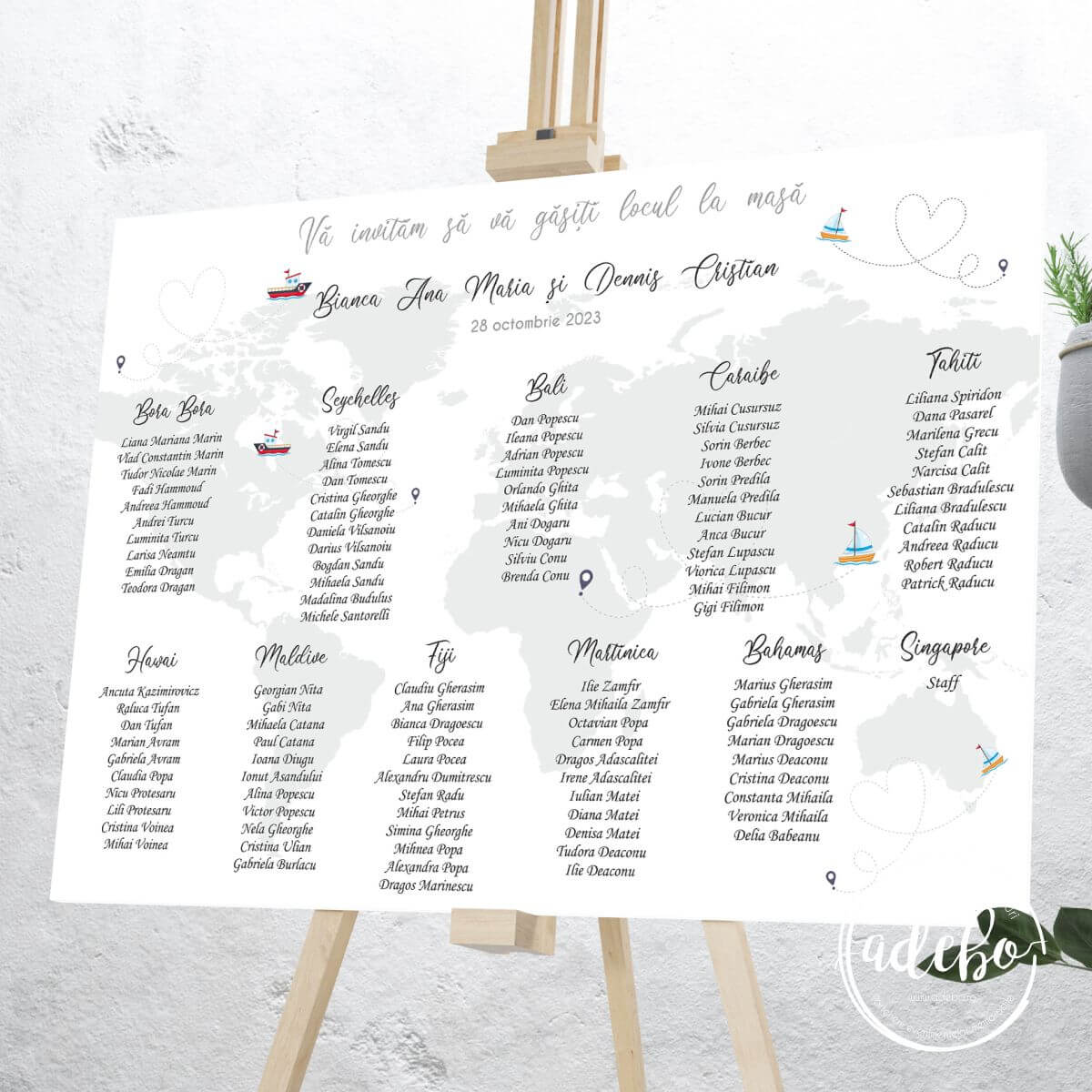 Lista invitati nunta travel