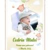 Invitatie digitala video - Ursulet si baloane verzi