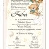 Invitatie electronica - Ursulet si baloane crem si verzi